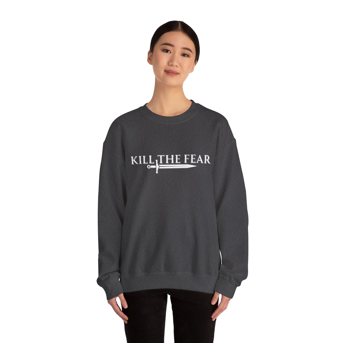 Kill the Fear w/ Sword - Unisex Crewneck Sweatshirt