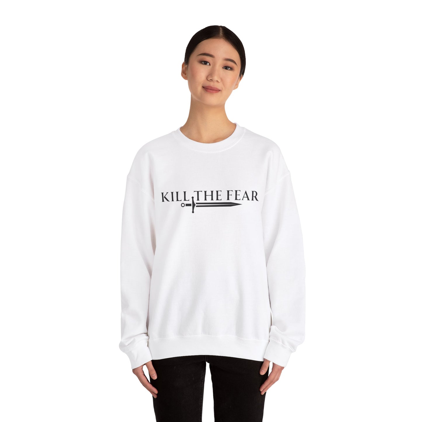 Kill the Fear w/ Sword - Unisex Crewneck Sweatshirt