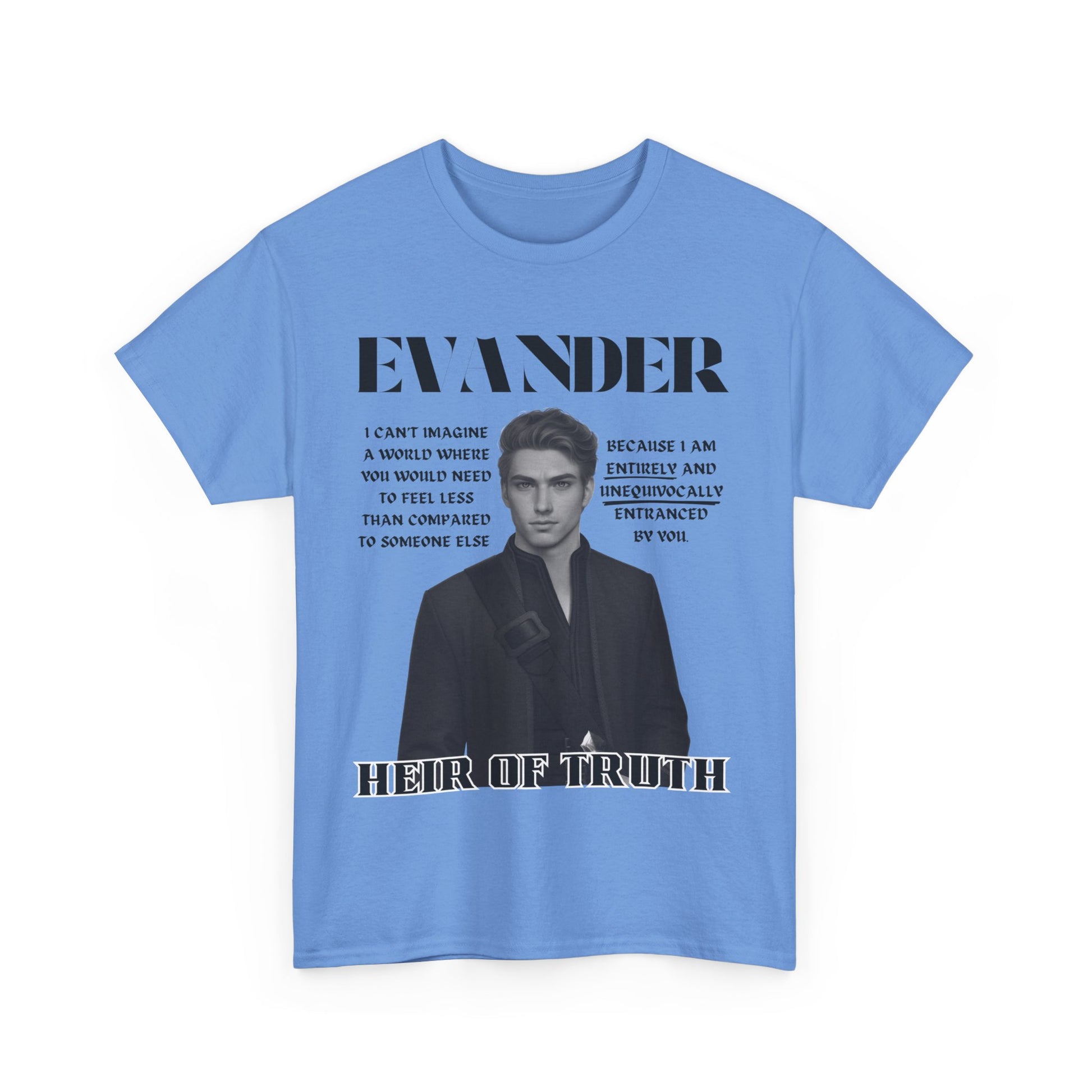 Evander - B&W Character Collection - Unisex Heavy Cotton Tee