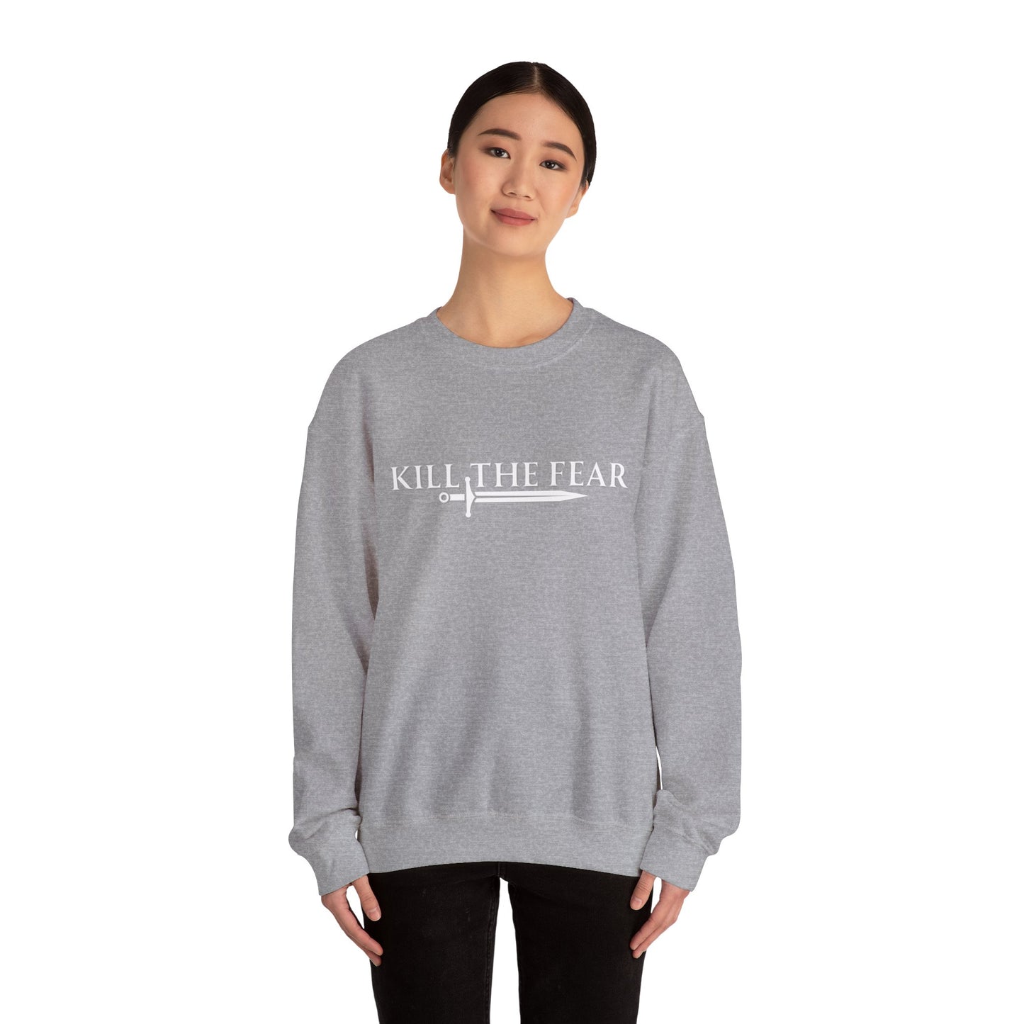 Kill the Fear w/ Sword - Unisex Crewneck Sweatshirt