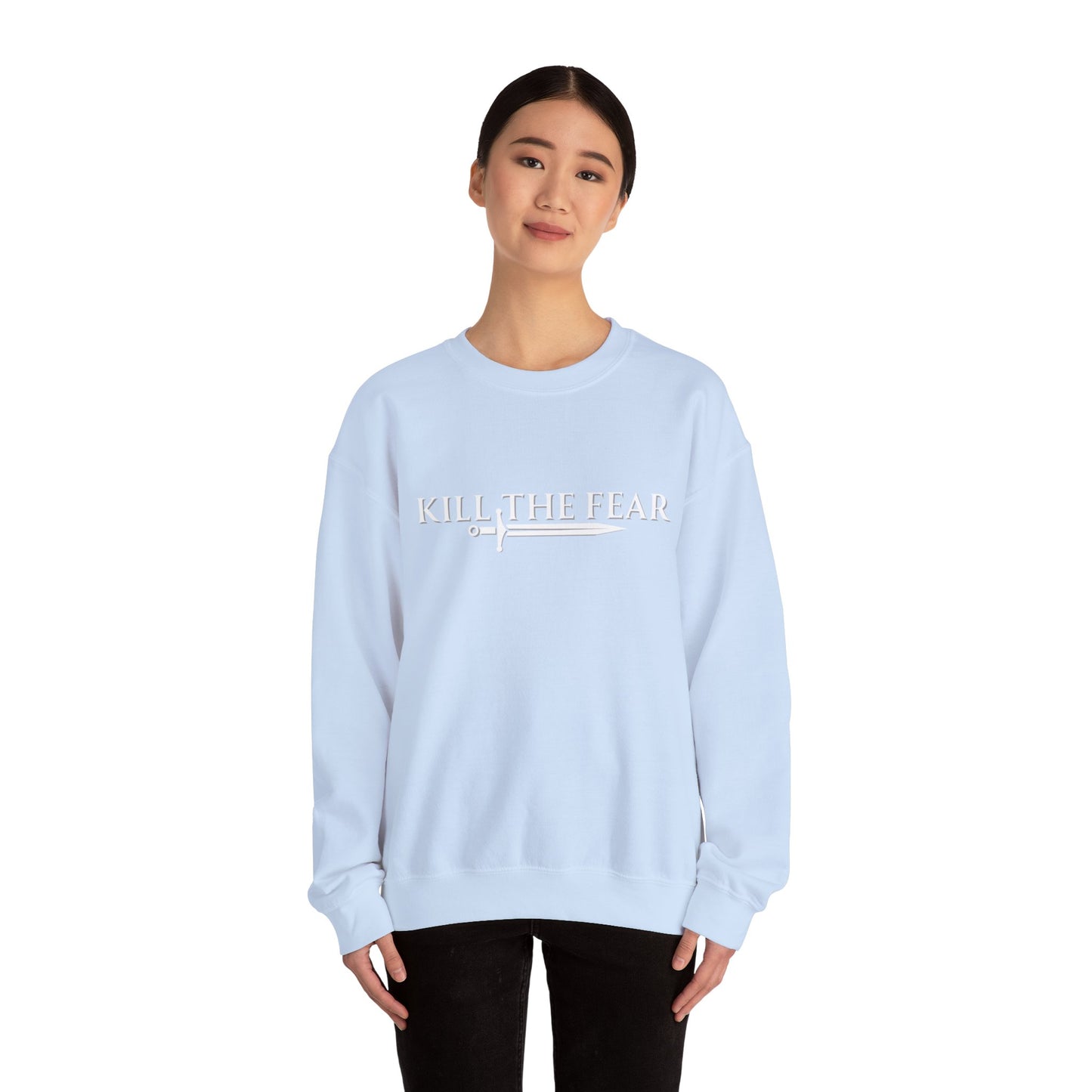 Kill the Fear w/ Sword - Unisex Crewneck Sweatshirt