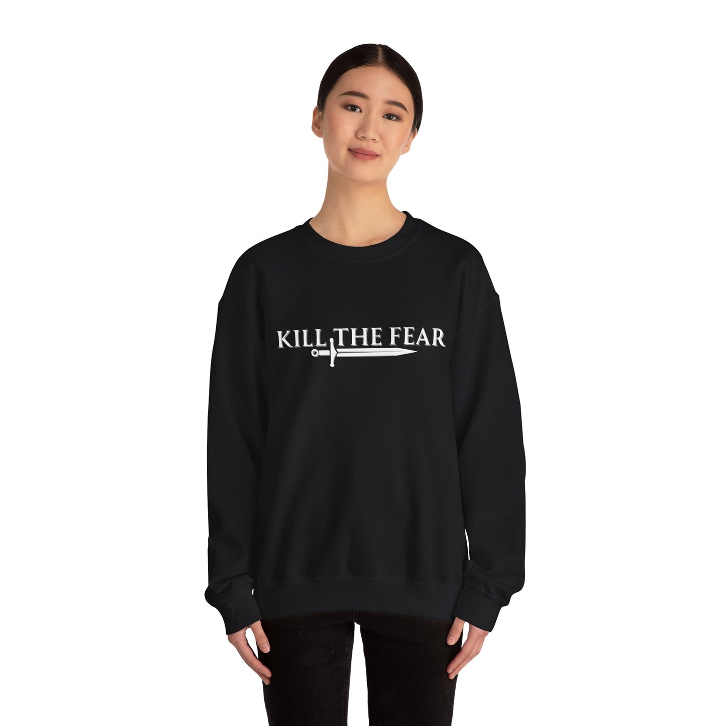 Kill the Fear w/ Sword - Unisex Crewneck Sweatshirt