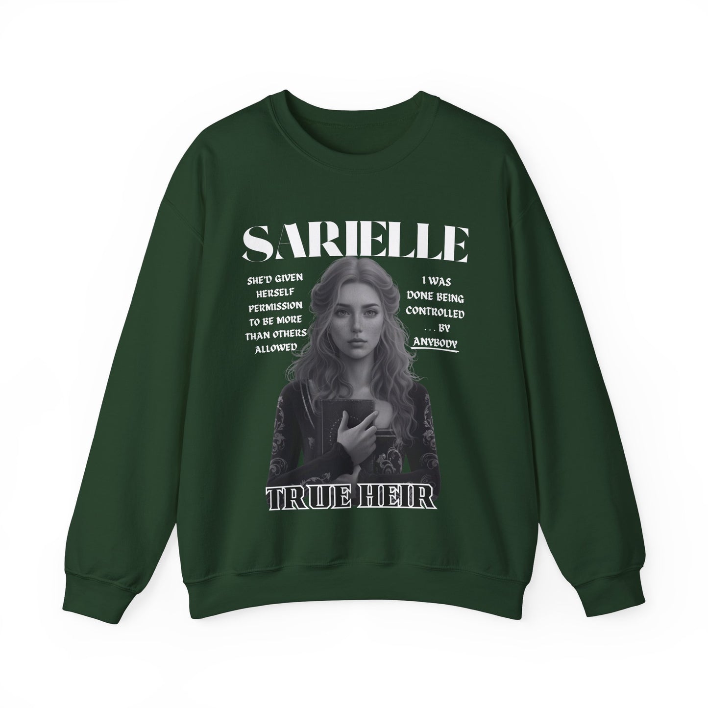 Sarielle - B&W Character Collection - Unisex Crewneck Sweatshirt