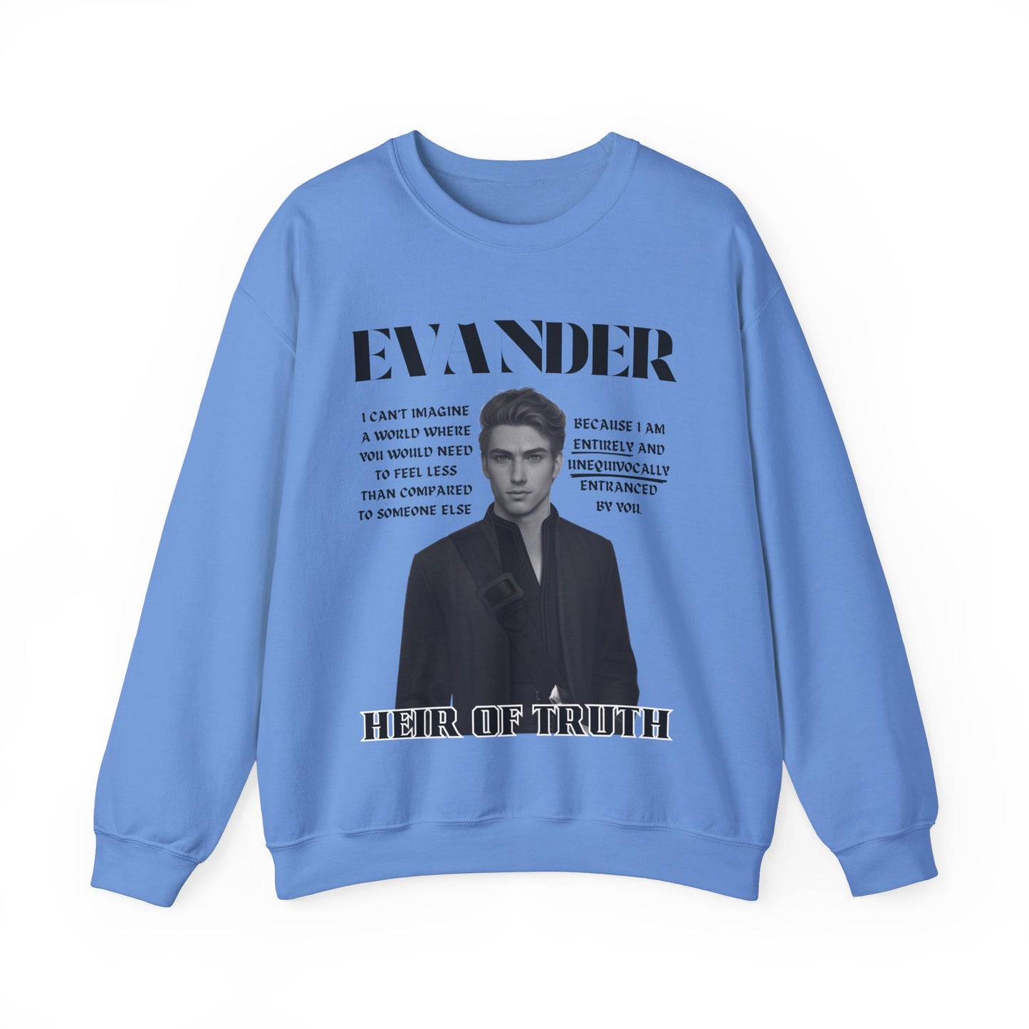 Evander - B&W Character Collection - Unisex Crewneck Sweatshirt