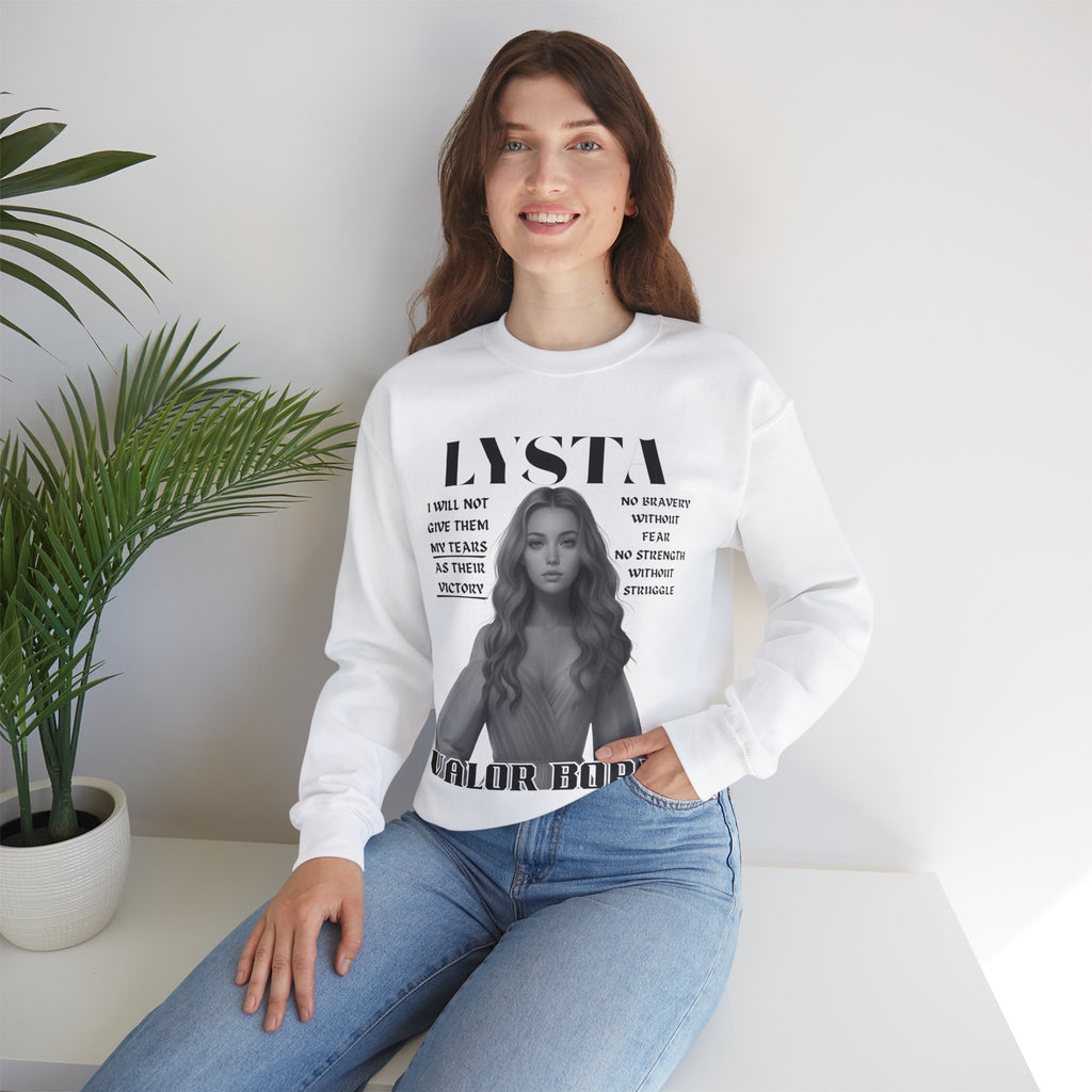 Lysta - B&W Character Collection - Unisex Crewneck Sweatshirt