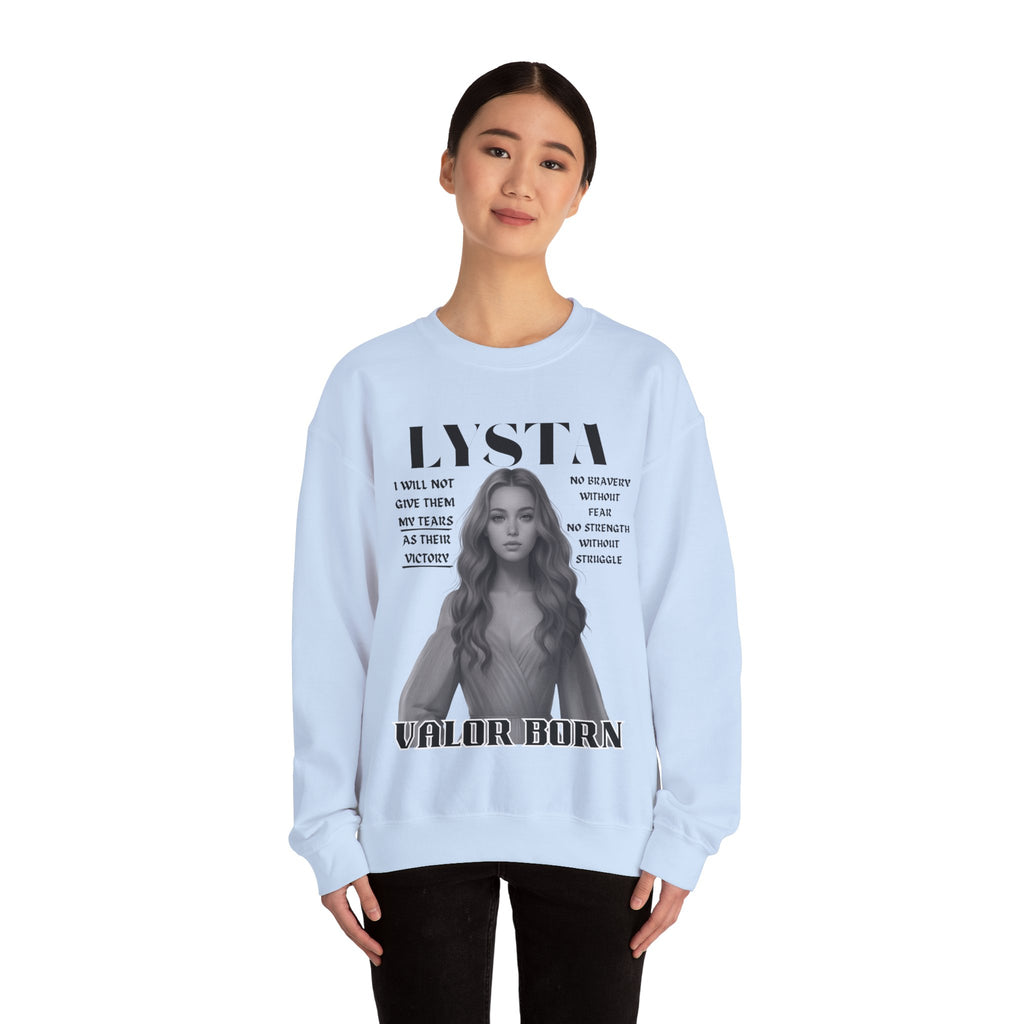 Lysta - B&W Character Collection - Unisex Crewneck Sweatshirt