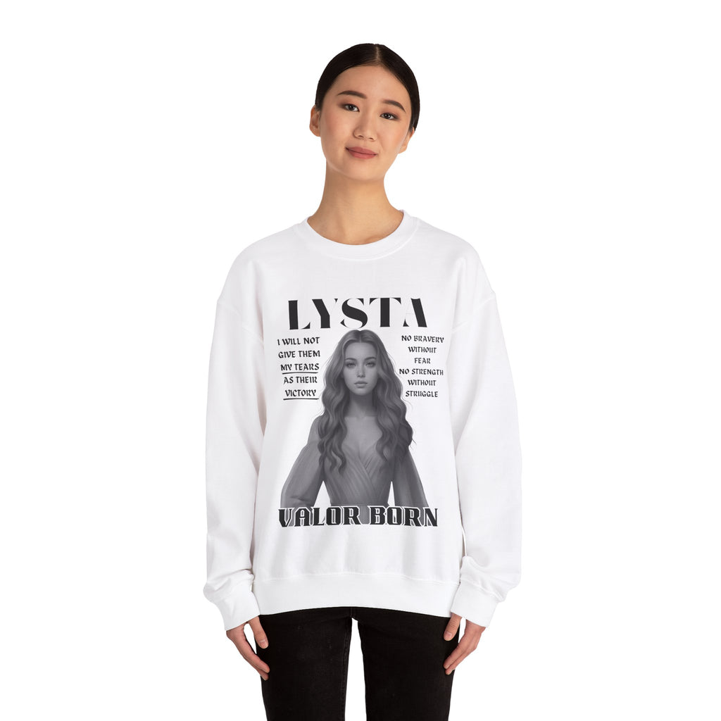 Lysta - B&W Character Collection - Unisex Crewneck Sweatshirt