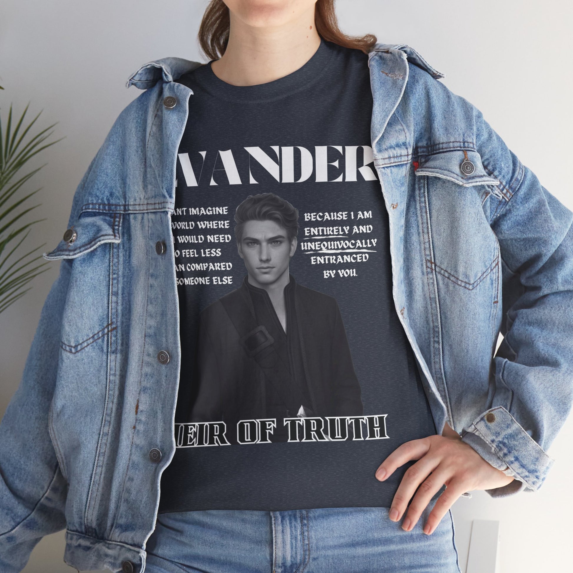 Evander - B&W Character Collection - Unisex Heavy Cotton Tee