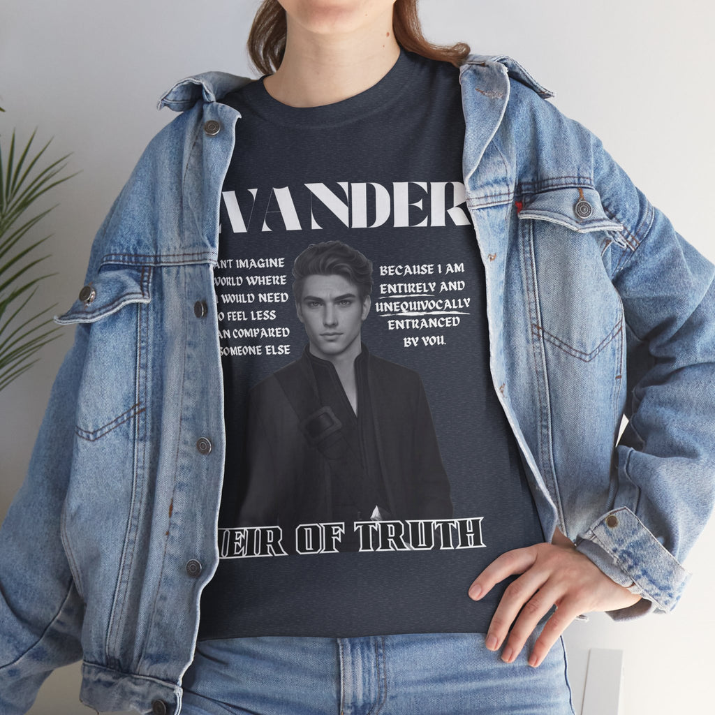 Evander - B&W Character Collection - Unisex Heavy Cotton Tee