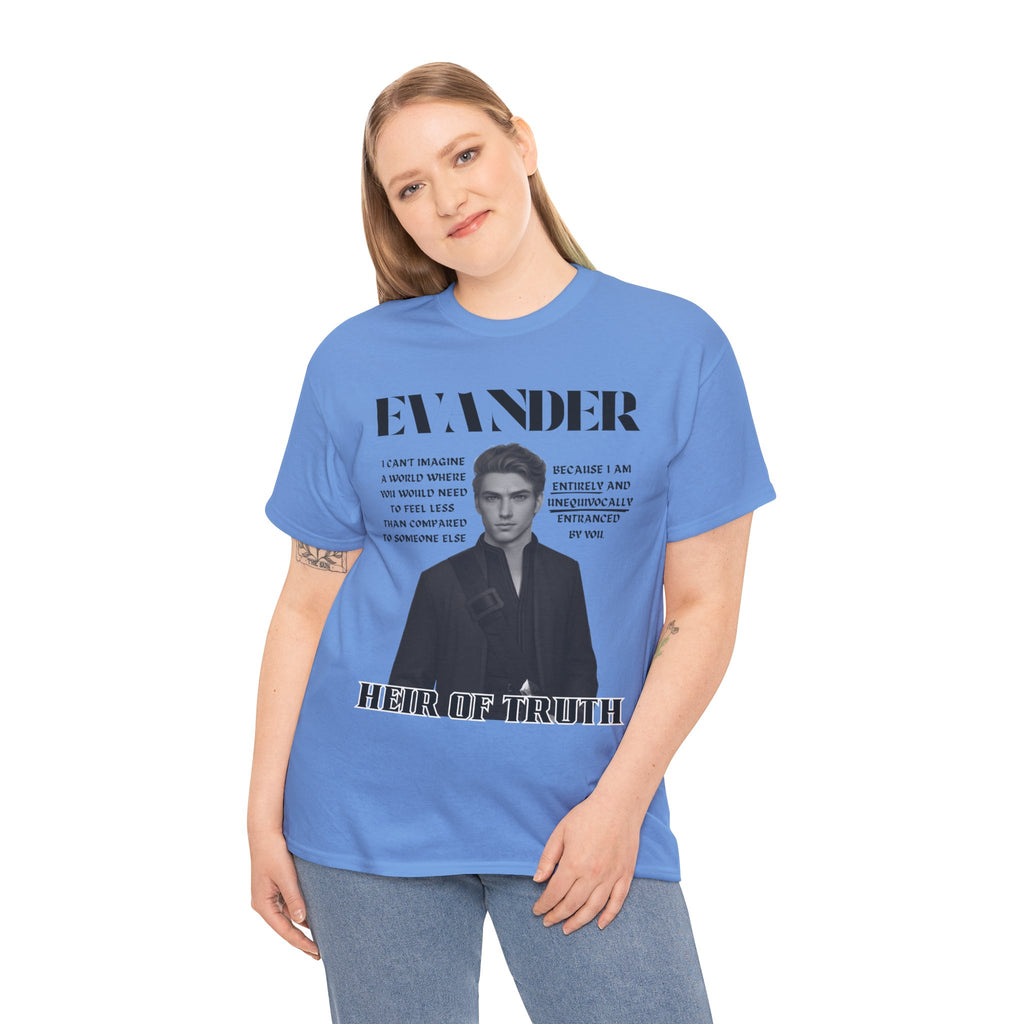 Evander - B&W Character Collection - Unisex Heavy Cotton Tee