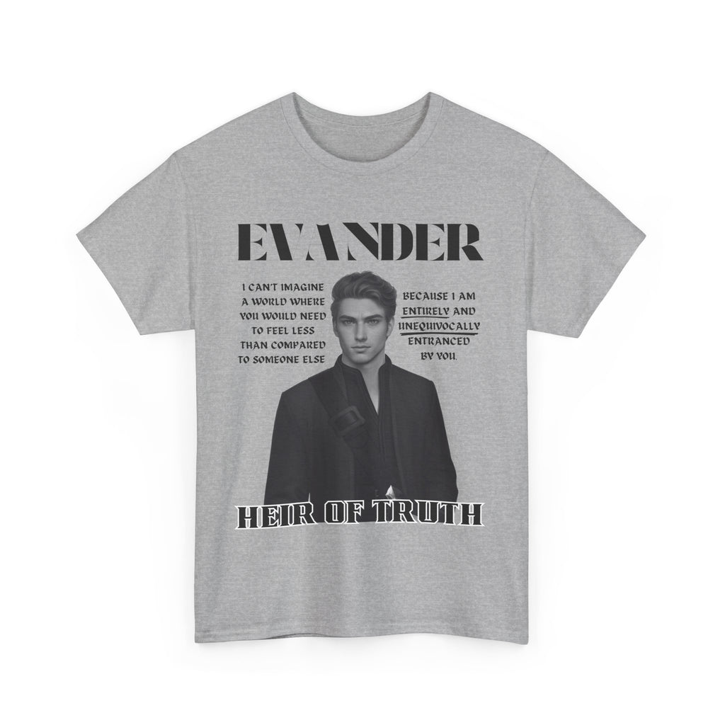 Evander - B&W Character Collection - Unisex Heavy Cotton Tee