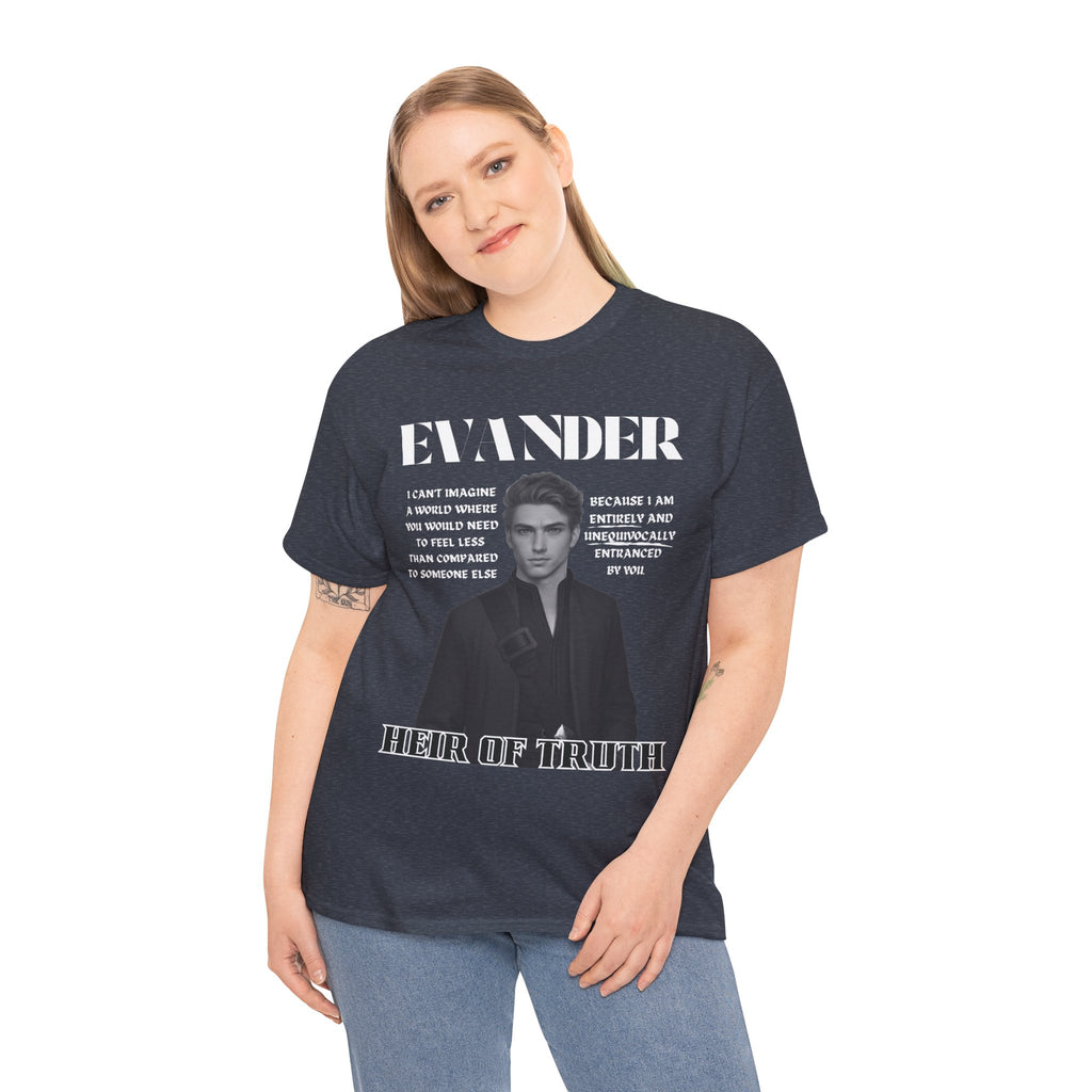 Evander - B&W Character Collection - Unisex Heavy Cotton Tee