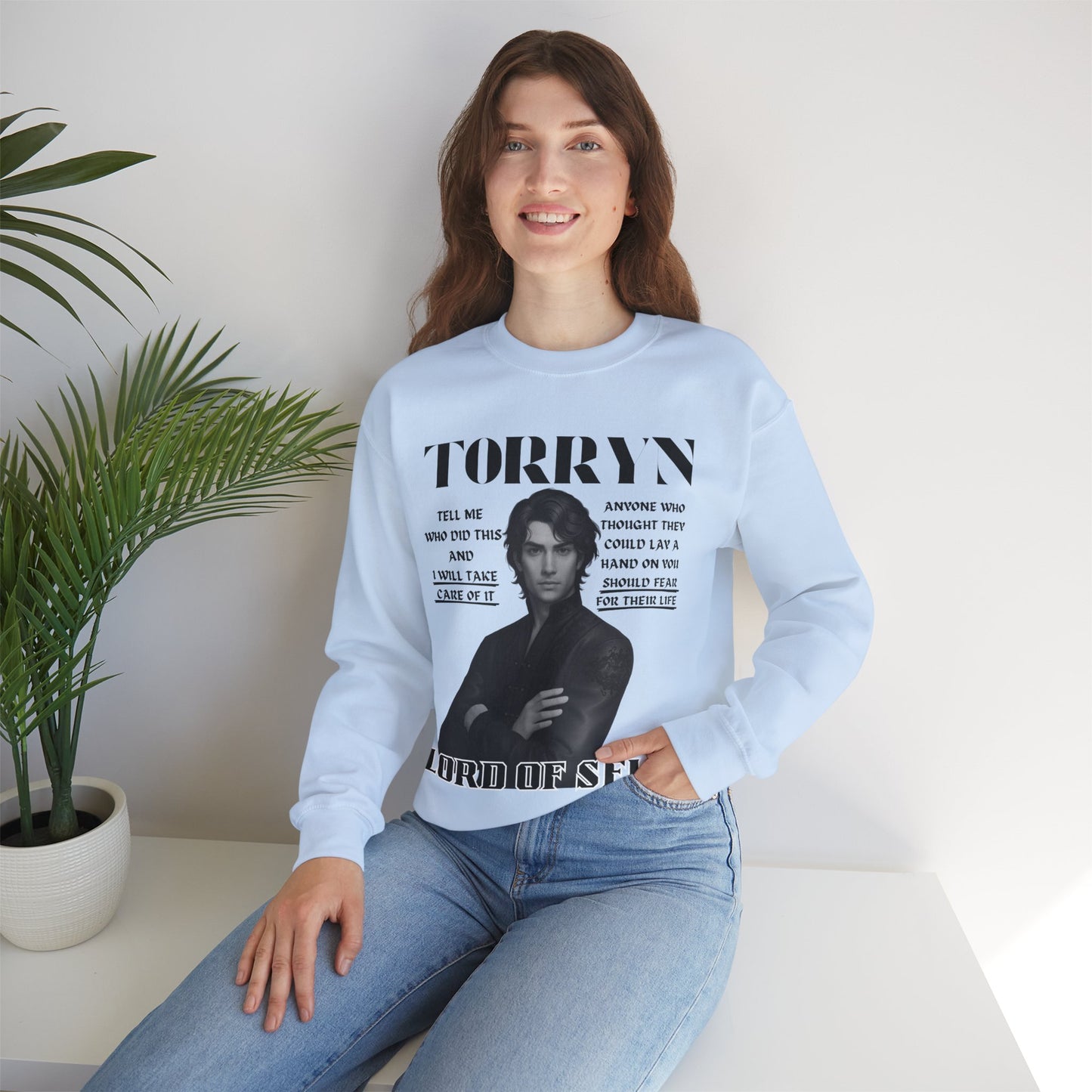 Torryn - B&W Character Collection - Unisex Crewneck Sweatshirt