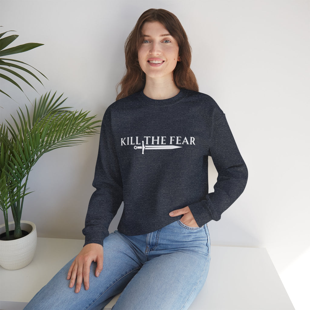 Kill the Fear w/ Sword - Unisex Crewneck Sweatshirt