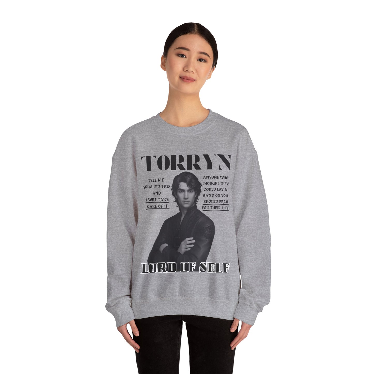 Torryn - B&W Character Collection - Unisex Crewneck Sweatshirt