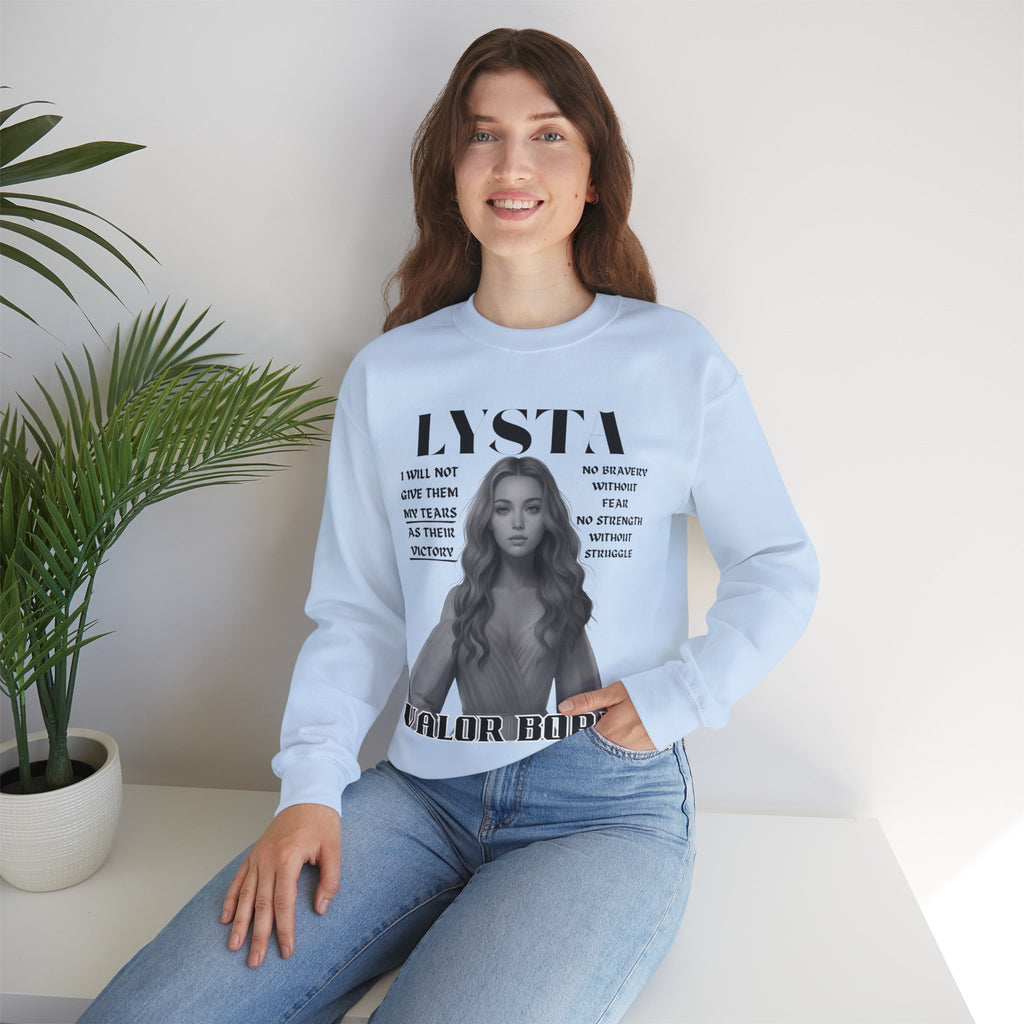 Lysta - B&W Character Collection - Unisex Crewneck Sweatshirt