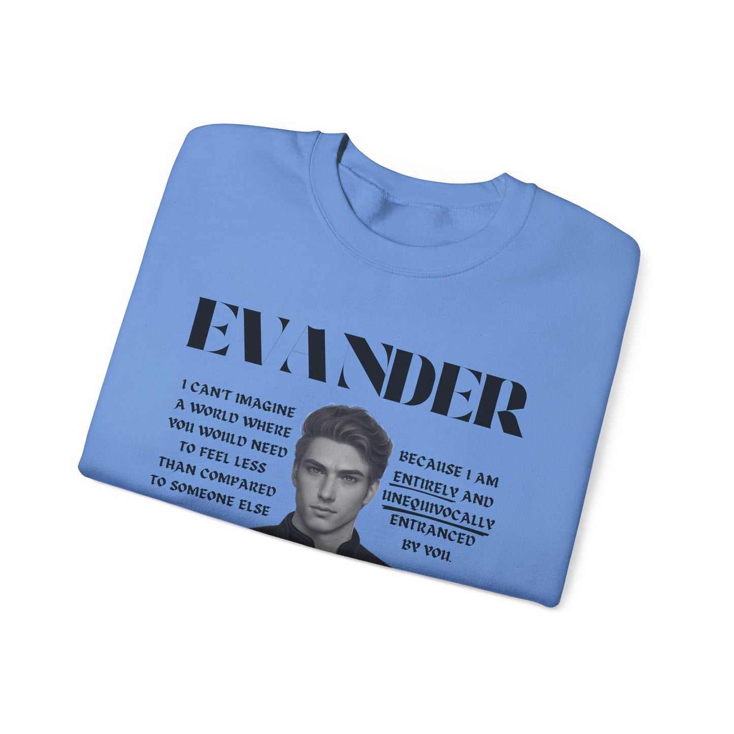 Evander - B&W Character Collection - Unisex Crewneck Sweatshirt