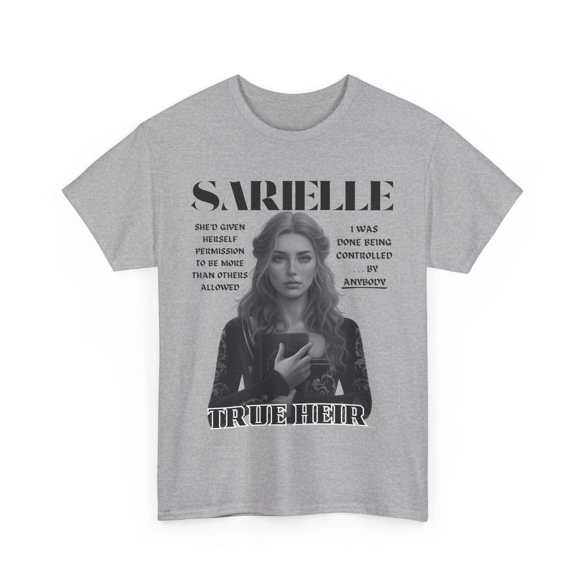 Sarielle - B&W Character Collection - Unisex Heavy Cotton Tee