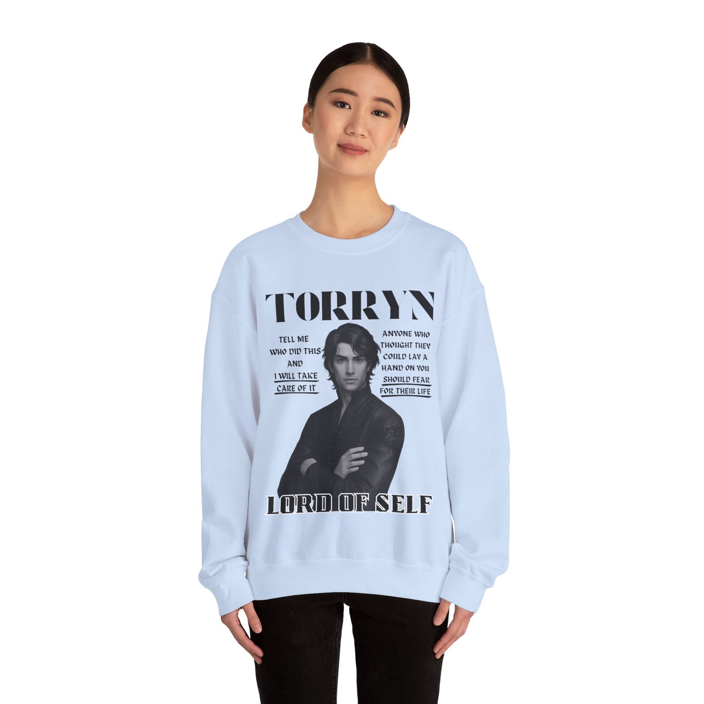 Torryn - B&W Character Collection - Unisex Crewneck Sweatshirt