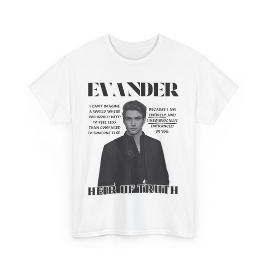 Evander - B&W Character Collection - Unisex Heavy Cotton Tee