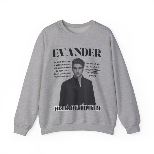 Evander - B&W Character Collection - Unisex Crewneck Sweatshirt