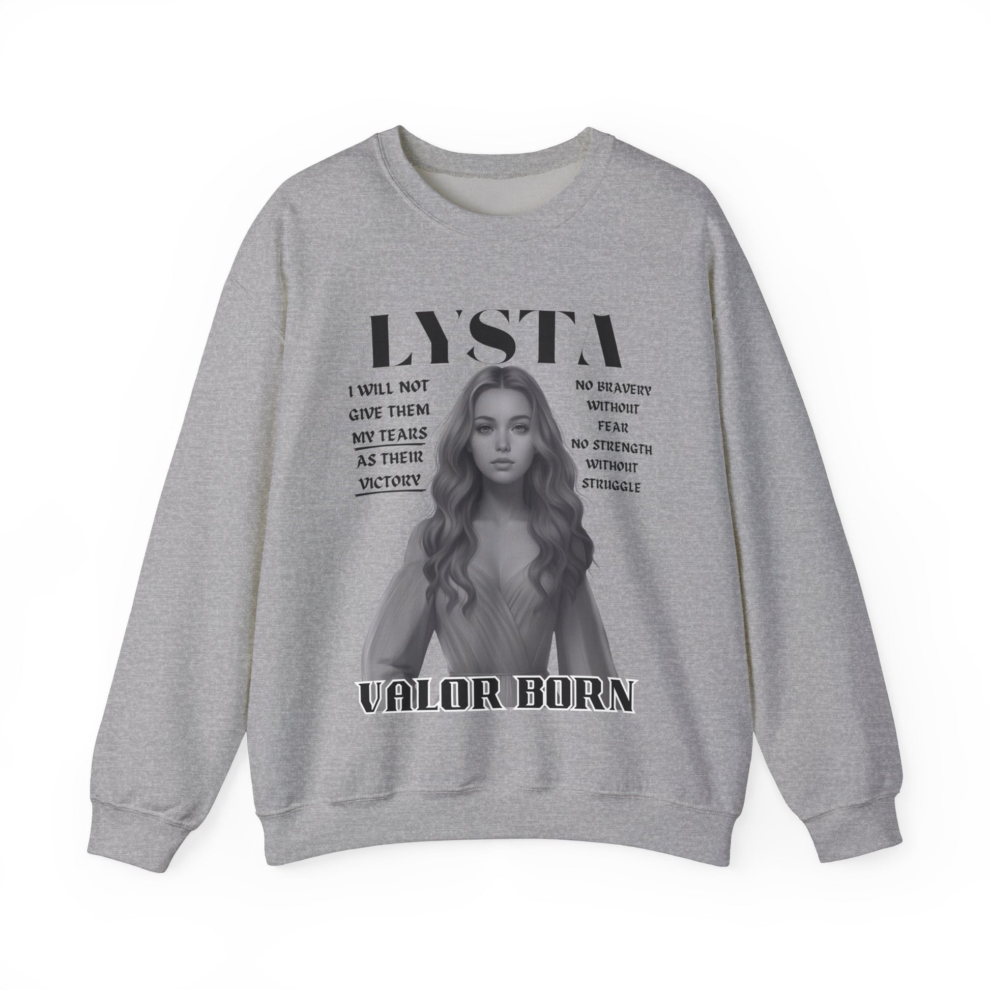 Lysta - B&W Character Collection - Unisex Crewneck Sweatshirt