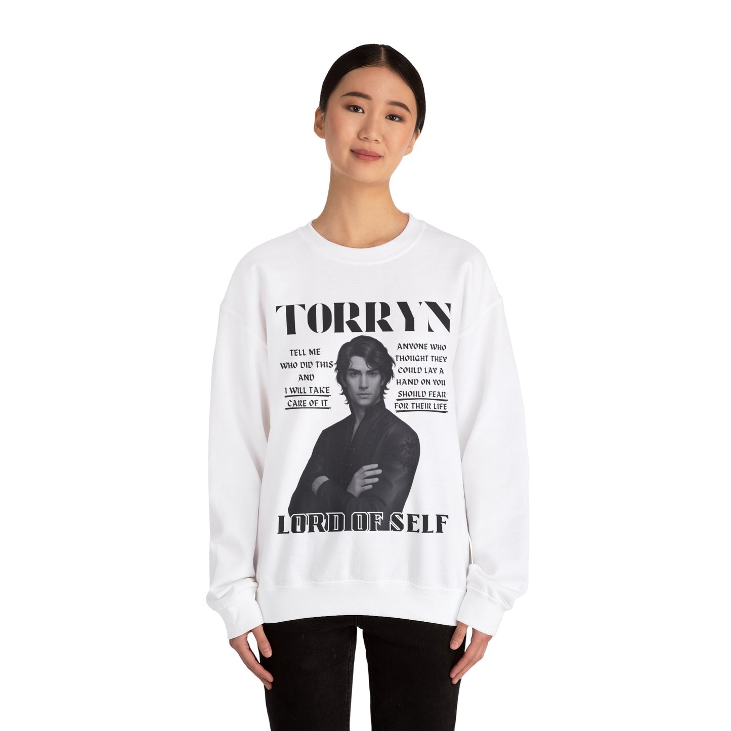 Torryn - B&W Character Collection - Unisex Crewneck Sweatshirt