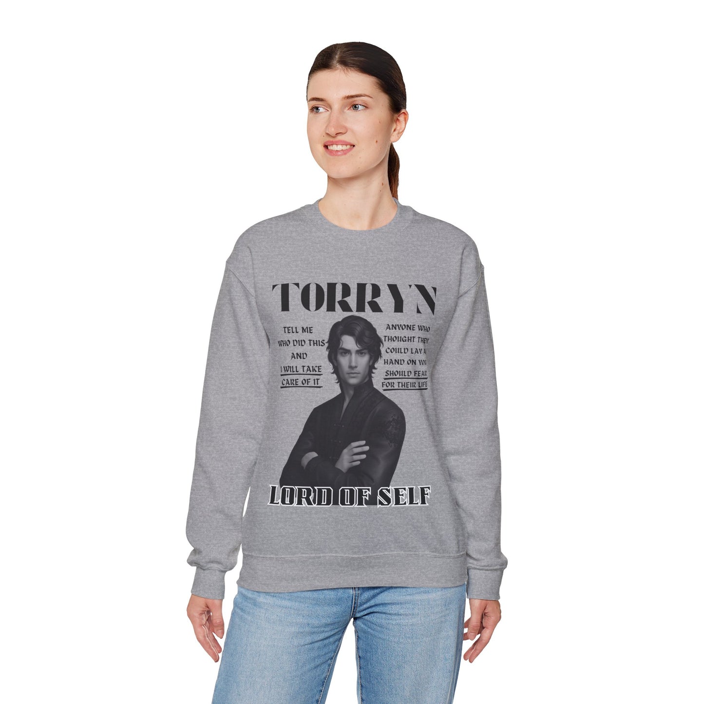 Torryn - B&W Character Collection - Unisex Crewneck Sweatshirt