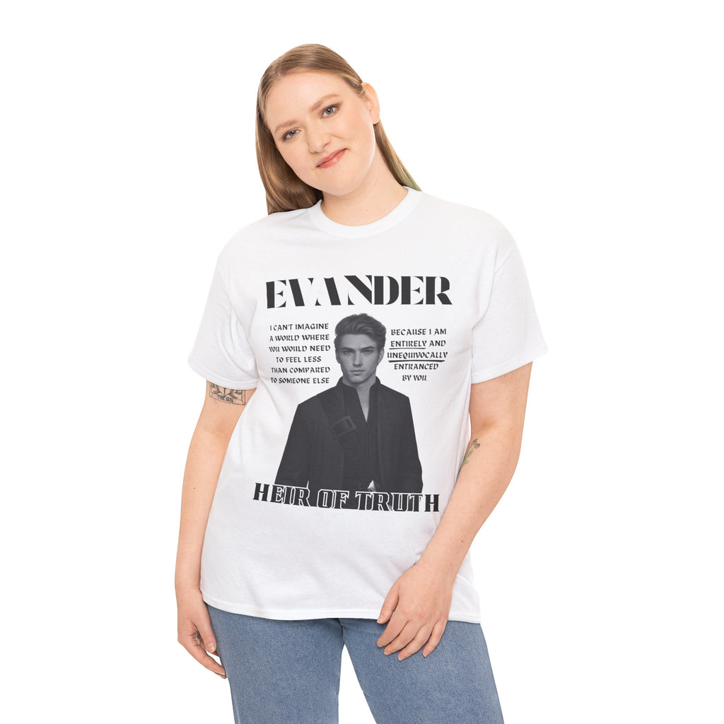 Evander - B&W Character Collection - Unisex Heavy Cotton Tee
