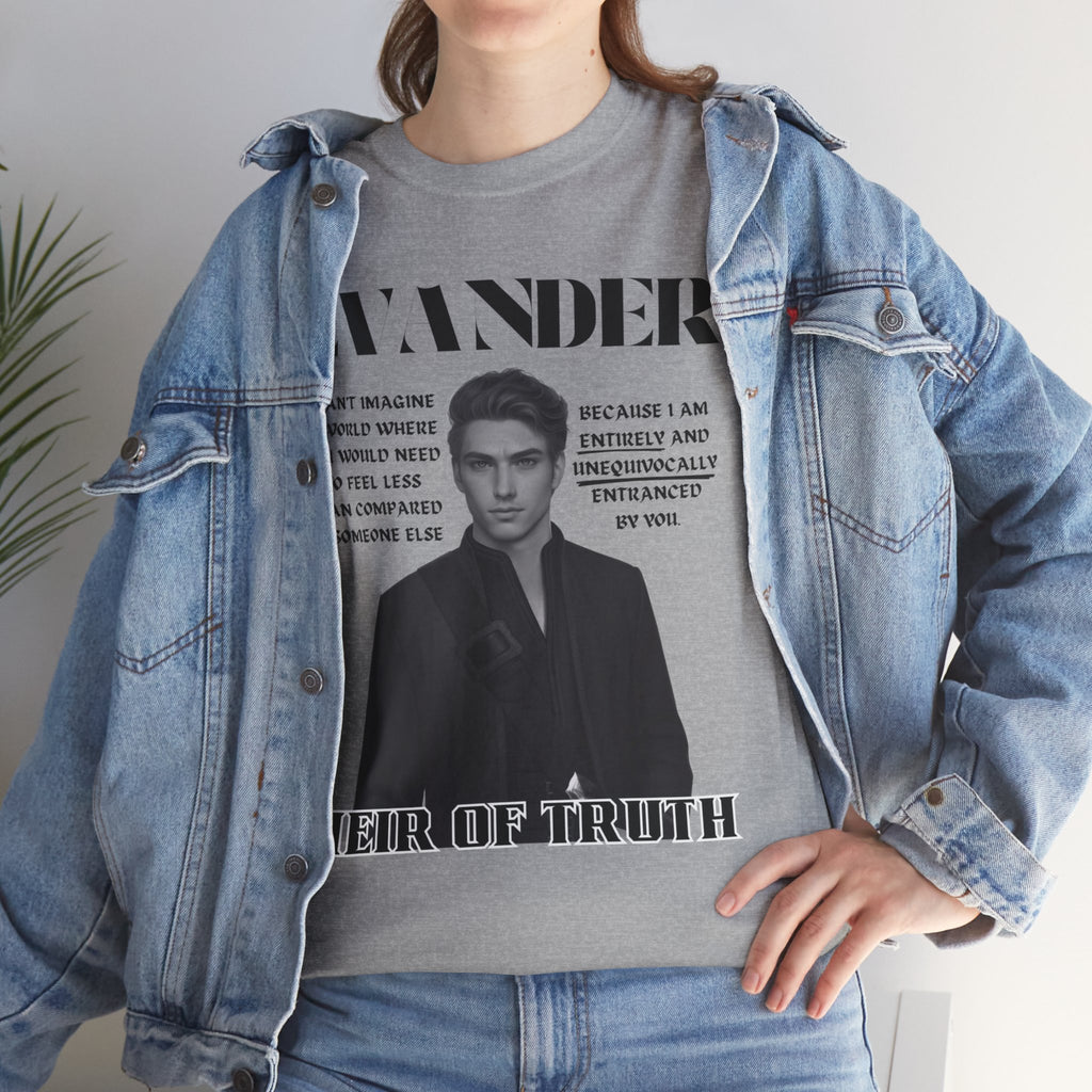 Evander - B&W Character Collection - Unisex Heavy Cotton Tee