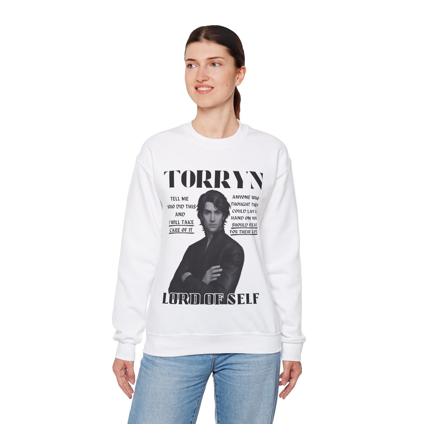 Torryn - B&W Character Collection - Unisex Crewneck Sweatshirt