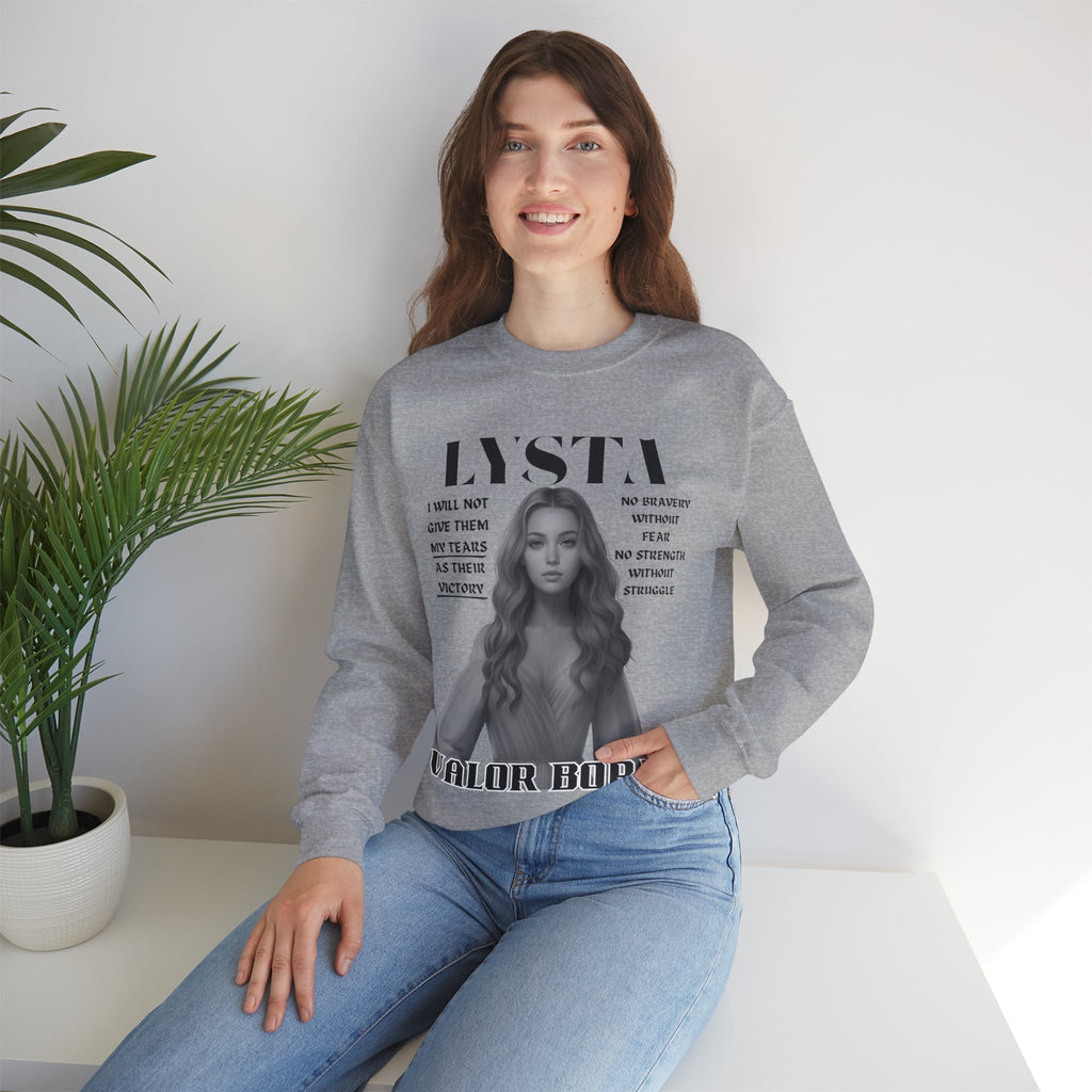Lysta - B&W Character Collection - Unisex Crewneck Sweatshirt