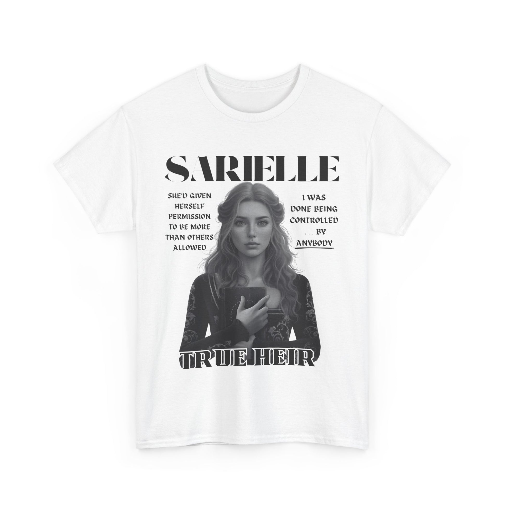 Sarielle - B&W Character Collection - Unisex Heavy Cotton Tee