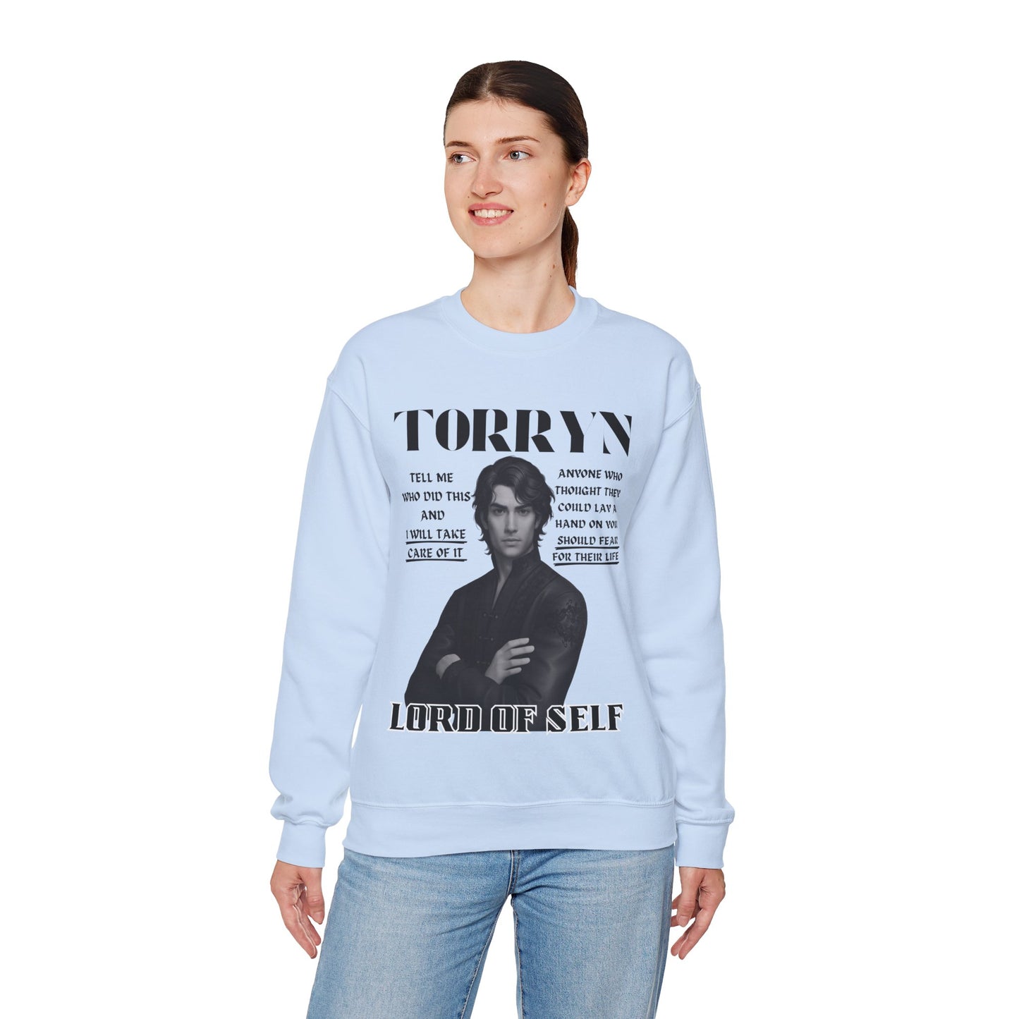 Torryn - B&W Character Collection - Unisex Crewneck Sweatshirt