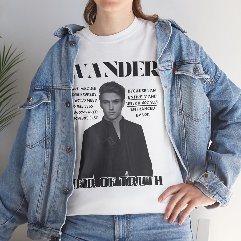Evander - B&W Character Collection - Unisex Heavy Cotton Tee