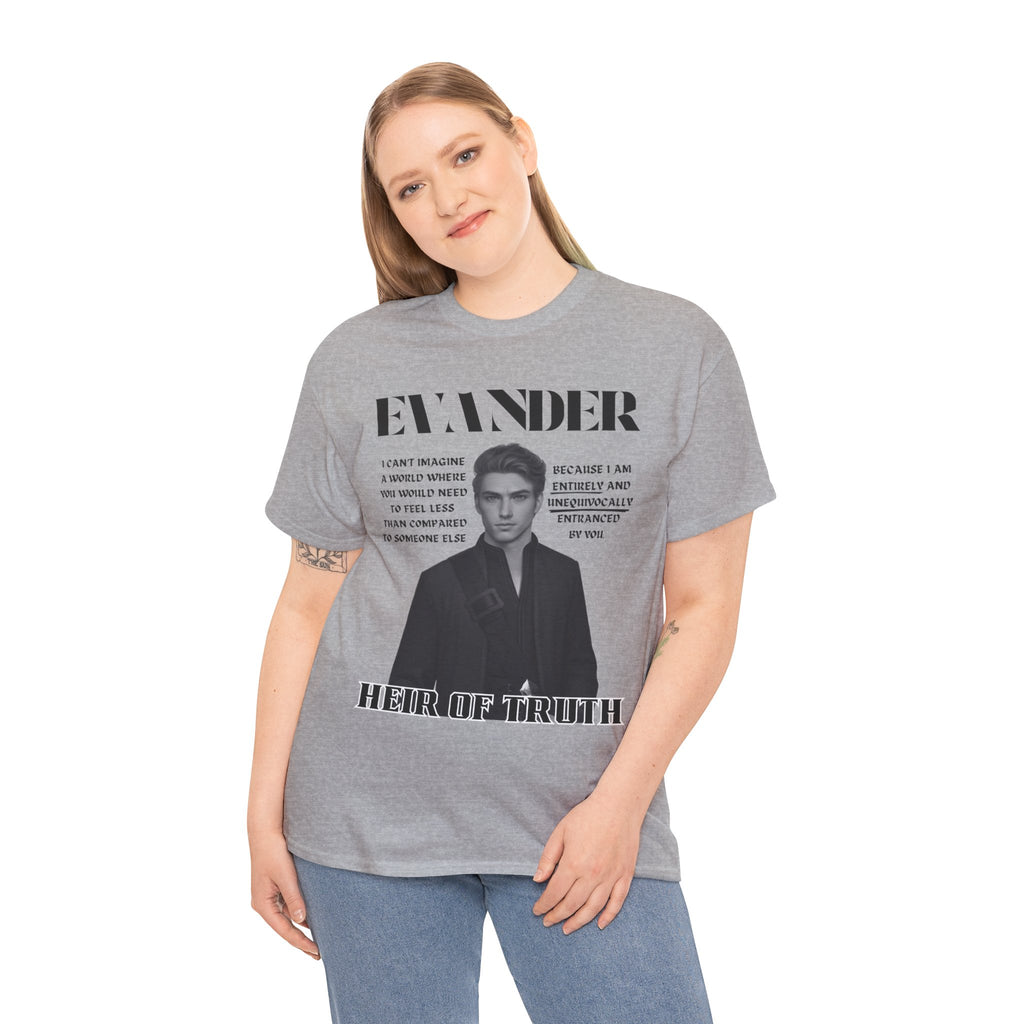 Evander - B&W Character Collection - Unisex Heavy Cotton Tee