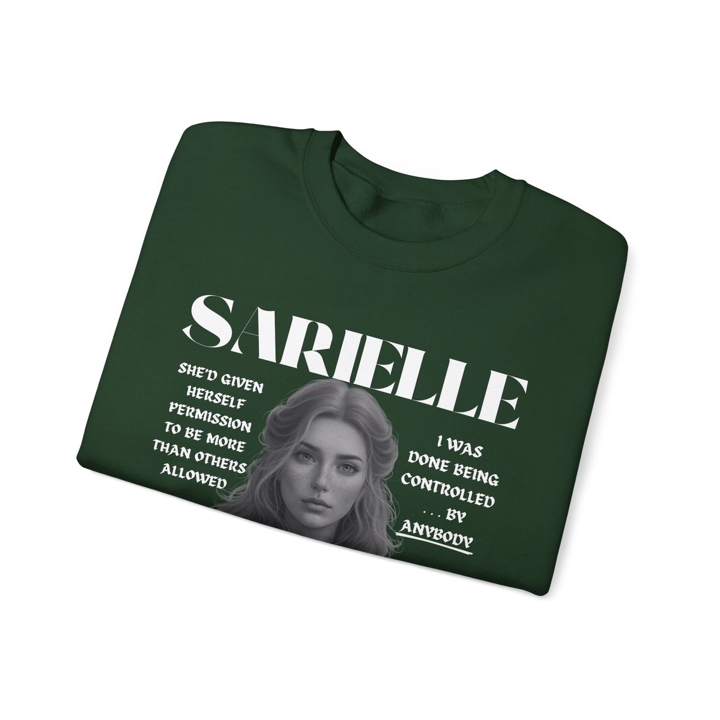 Sarielle - B&W Character Collection - Unisex Crewneck Sweatshirt