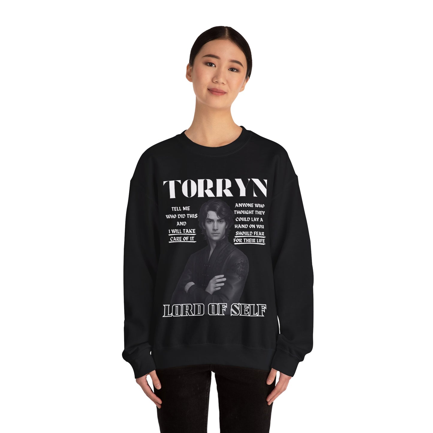 Torryn - B&W Character Collection - Unisex Crewneck Sweatshirt