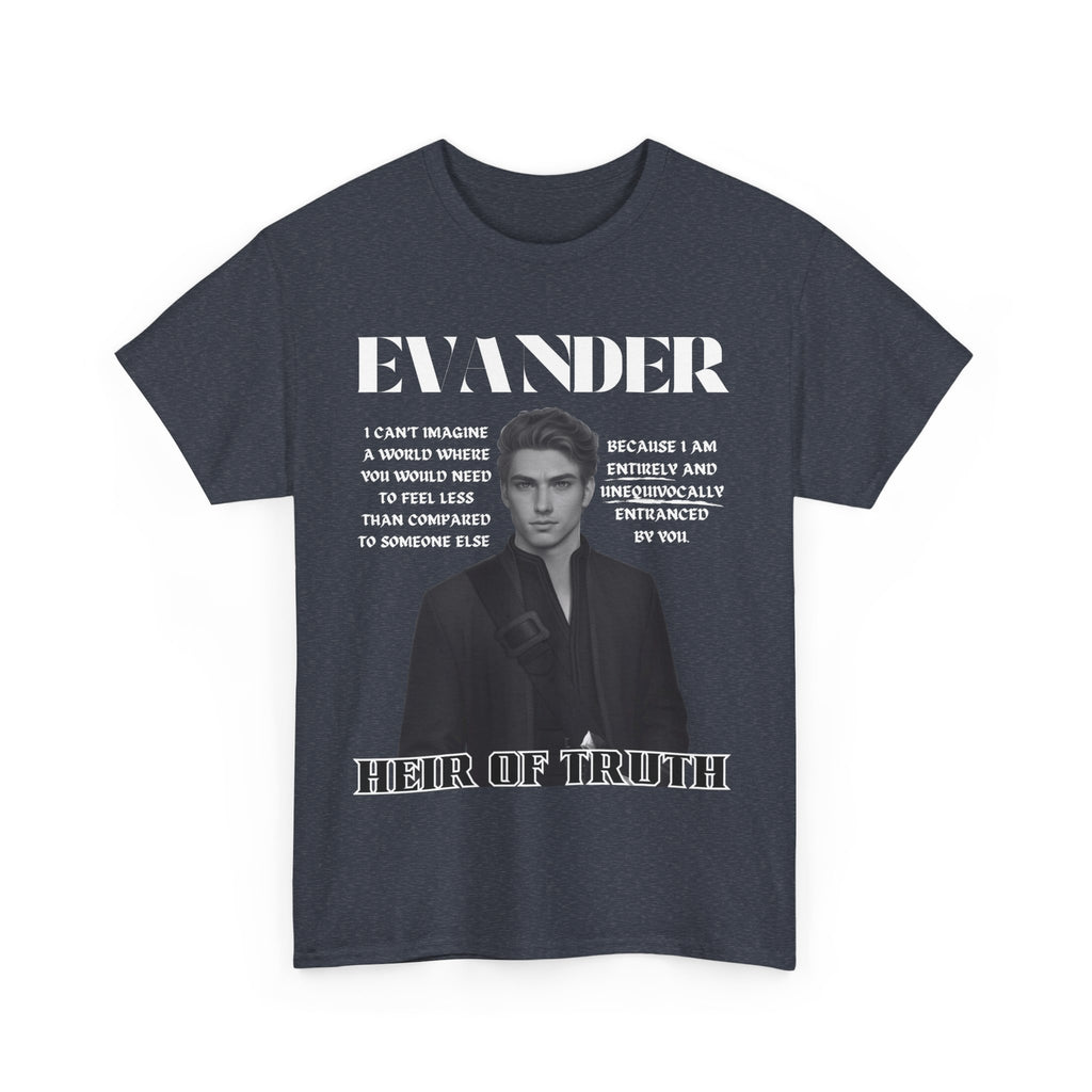 Evander - B&W Character Collection - Unisex Heavy Cotton Tee